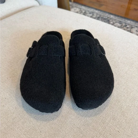 Cushionaire Hana Cork Footbed Clog Wools, Black, Sz 8.5, NWB - Picture 3 of 10